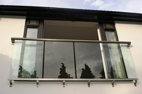 Glass juliet balcony